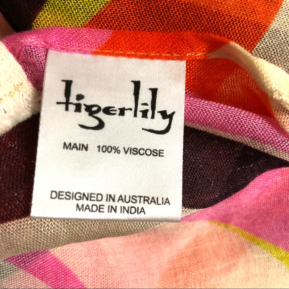 BNWT Tigerlily Nous Sarong Colourful New With Tag Summer Wrap Beachwear $59 - Picture 6 of 7